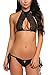 Avidlove Women 2 Piece Lingerie Sets,Bralette Bra and Panty Set,Lace Teddy Bodysuit Black S