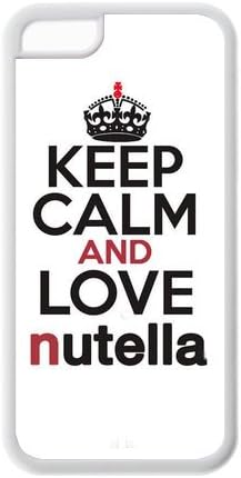Fashion Keep Calm And Eat Nutella Personalized iPhone 5C Rubber Silicone Case Cover
