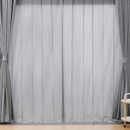 クモリ(Kumori) 省エネ カーテンライナー 冷暖房効率アップ UVカット フック付 長さカット可能 幅100cm×丈140cm 2枚入 グレー