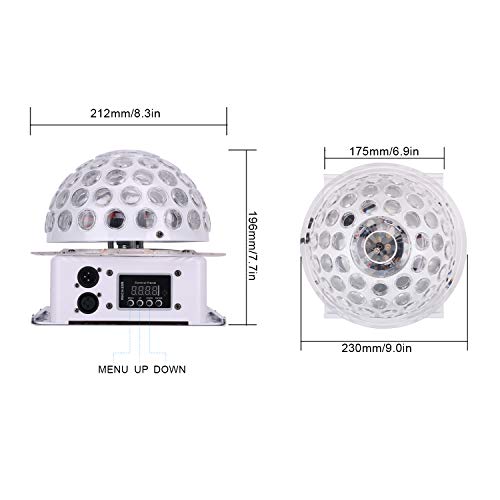 Stage Lights, Sound Activated RGB Party Lights DJ Lighting, 63 LED bar Lights and DMX Control for Church, Wedding, Stage Lighting Birthday Party(need an adapter) (Laser) - Thumbnail 3