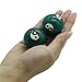 1.4'' Health Hand Balls Cloisonne Exercise Stress Balls Craft Collection (Taiji Green, s)