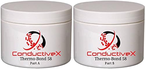 Flexible Thermally Conductive Adhesive Electrically Insulating Epoxy Low Thermal Expansion Cooling, Thermo-Bond 58, 500gm kit(s)
