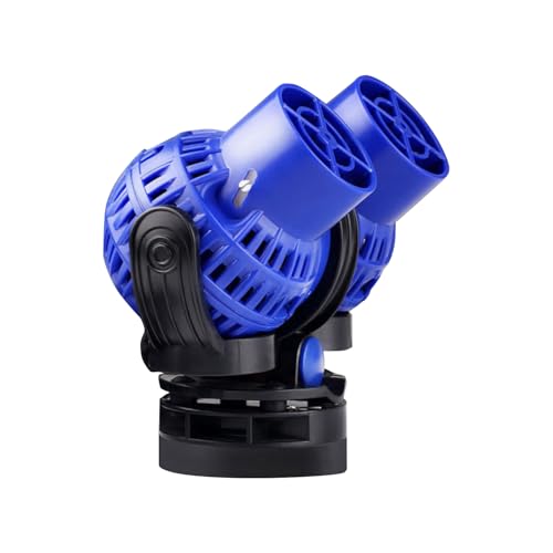 Bomba Dupla de Circulação para Aquário Cabeça de Potência com Montagem Magnética Suction 8000L/H para Aquário de água Doce e Salgada, Ajustável a 360