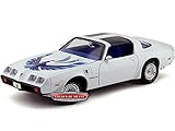 Greenlight 50831 1980 Pontiac Firebird Trans Am White Triple 9 Collection 1 of 999 Produced Worldwide 1/18 Diecast Model Car