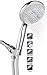 A-FlowTM 5 Function Luxury 5" Handheld Shower Head System / ABS Material with Chrome Finish / 60" Flexible Hose; Mount Holder Included / Enjoy an Invigorating & Luxurious Spa-like Experience