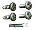 License Plate and Frame Security Screw Set Mixed Type Screws