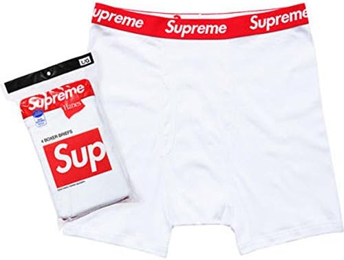 Legend Products Supreme Letters Logo Boxer Briefs (1 Boxer Brief) White Size Small Medium Large