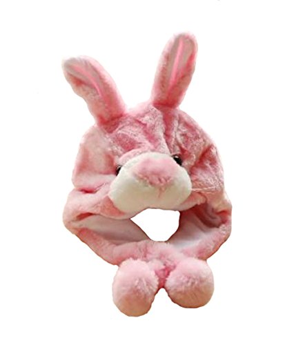 Tonwhar Unisex One Size Cartoon Animal Fluffy Plush Hat Cosplay Aviator Hat