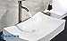Comllen Above Counter Rectangle White Porcelain Ceramic Bathroom Vessel Sink Art Basin