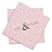 Pink Mr and Mrs Cocktail Napkins 100 Counts 2-ply 5'' Rose Gold Foil Disposable Napkins Perfect for Wedding Anniversary Engagement Wedding Reception Party Supplies(Pink with Gold Foil Mr and Mrs)