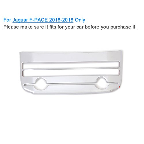 Kadore Interior Front Center Console Dashboard Adjustment Panel Cover Trim for Jaguar F-PACE 2016 2017 2018 ABS Matte
