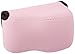 OC-S1P Pink Mirrorless Camera Pouch for Sony A6300/A6000/A5100/A5000 with 16-50mm Lens, Fujifilm X-M1/X-T10 with 18mm Lens, X30 X70, Panasonic LX100 & Sony RX1 RX1R II