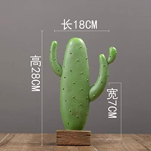 YACAOS Ornaments Statues Nordic Wind Simulation Plant Cactus Fairy Column Potted Living Room Interior Model Shop Decoration Green Plant
