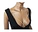 Fashion 21 Women's Sexy Bikini Bra Shaped Link Chain Simple Body Jewelry & Choker Necklace Set (Gold/Choker, Bra Chain Set)