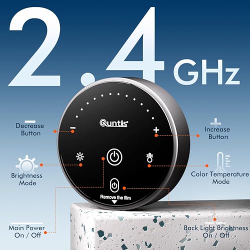 Quntis PC Screen Lamp with Remote Control 40 cm USB Computer Desk Lamp with Backlight, 112 LED Light Bar Monitor Computer, Adjustable Light, Light Bar for Reading Office Gaming