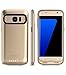 Alpatronix Galaxy S7 Battery Case, 4500mAh Slim Portable Protective Extended Charging Cover Rechargeable External Backup Charger Compatible with Samsung Galaxy S7 (5.1 inch) BX420 - (Gold)