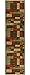 Ottohome Collection Multi Color Contemporary Boxes Design Runner Rug With Non-Skid (Non-Slip) Rubber Backing (20