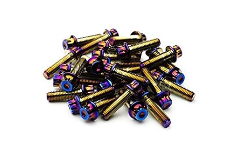 SRR Hardware Neo chrom Split Rand Schrauben M7 x 24 mm – 10.9 HT Stahl für BBS RM oz Rollen