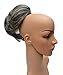 Short Pony Rabbits Tail 'Tuft' Clip in Hair Extension (23 Salt and Pepper Mix) Synthetic