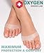 Premium Metatarsal Pads for Men & Women by Oxygen Swiss Lab | Soft Silicone Gel Ball of Foot Pads for Athletes, Morton’s Neuroma, High Heels, Running & More | Soothe Feet Pain Instantly (White)