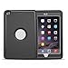 IPad mini case,mini 2 Case,mini 3 Case,FlyBrid[Armor Series] Heavy Duty Shockproof Drop Resistance Rugged Silicone + Plastic 2 Layer Hybrid Defender Protection and Built-in Kickstand (Black-Black)