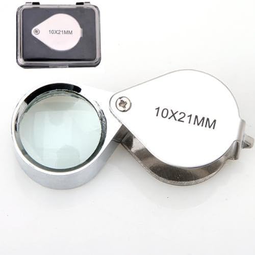 New Foldable Magnifier 10X 21mm Jewelers Loupe Eye Glass Magnifying Magnifier