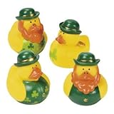 Set of 12 St. Patrick's Day Rubber Ducks