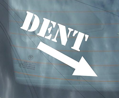 slipstreamsigns DENT ARROW funny vinyl car sticker window bumper decal graphics stickers JDM