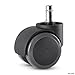 Rolland Office Chair Caster Wheel for Hardwood Floor - Stem Diameter: 11mm, Stem Length: 22mm - 5 Unit/Pack