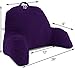 Deluxe Comfort Microsuede Bedrest – Reading and Bed Rest Lounger – Sitting Support Pillow – Soft But Well Stuffed Fiberfill – Backrest Pillow With Arms, Purple
