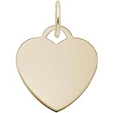 Classic Small Heart Charm (Choose Metal) by Rembrandt