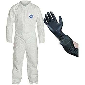 Dupont TY120S Tyvek Coveralls Suit - 2X-Large with X-Large