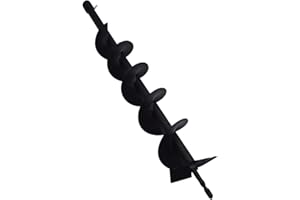 Earth Auger Bit 4 x 31 inch Garden Auger Spiral Drill Bit - Post or Umbrella Hole Digger - Inside Diameter 3/4 Inch Shaft