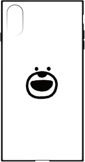 Amazon ガラスハイブリッドケース Iphonexs カバー かわいい キャラクター Lineスタンプクリエイター たかだべあ けたたましく 動くクマ 3150 B どアップ アイフォンxs アイフォンテンエス ケース 背面 Tpuケース バンパー 衝撃吸収 硬度 9h 強化ガラス スマホケース