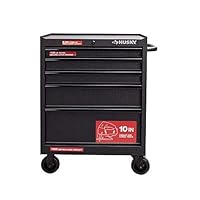 Husky 27 in. 5-Drawer Roller Cabinet Tool Chest in Textured Black