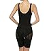 Shymay Women's Full Body Shaper Waist Cincher Thigh Slimmer Open Bust Shapewear Bodysuit (Black, XX-Large)