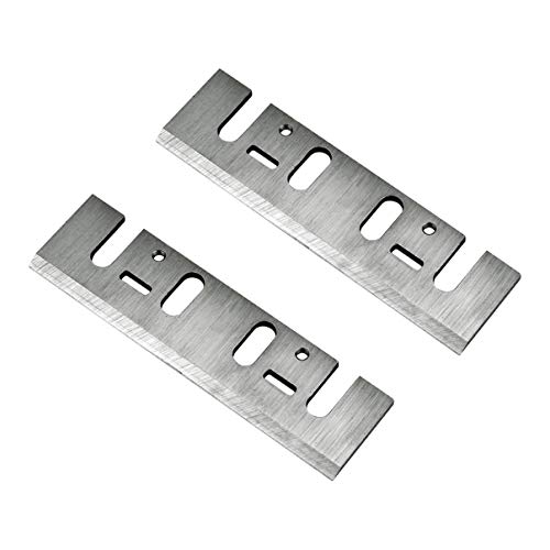 POWERTEC 128361 4-3/8-Inch HSS Planer Blades for Makita 1912B, Set of 2