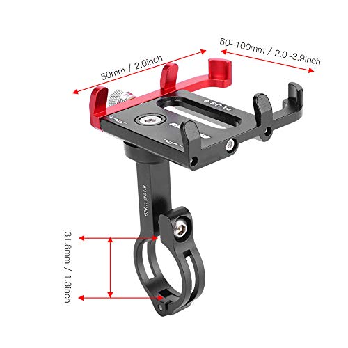 GUB PLUS 6 Road Fiets Mountainbike Mobiele Telefoon Houder Met 360 Graden Rotatie Zwart + Rood - Image 5