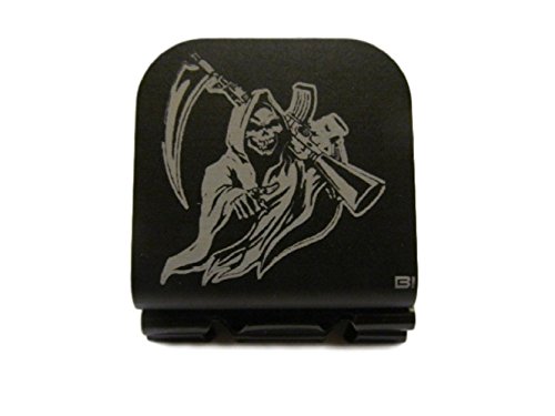 Grim Reaper With AR Laser Etched Hat Clip Black