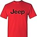 Jeep Logo on a Short Sleeve Red T Shirt, 2X