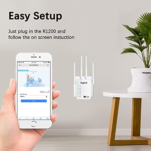 1200Mbps-WiFi-Repetidor-para-casa-Extensor-de-Red-WiFi-24GHz300-Mbps-867Mbps-5GHz-2-Puerto-Ethernet-Modo-Punto-de-Acceso-y-Repeater-Antenas-Externas-Compatible-con-Todos-los-routers-y-Fibra