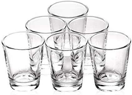 Enindel Shot Glasses 6-Pack Heavy Base Shot Glass Set, 1.5 OZ
