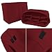 Enerhu Felt Insert Bags Handbag Tote Purse Organizer 10 Pockets Bag in Bag Backpack Travel Storage Pockets Red M