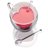 Heart Mug - Heart Shaped Mug Tea Cups Glass Coffee