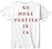 No More Parties in LA Kanyee West White Short Sleeve T-Shirt (Medium, White)