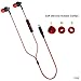 iDARS Lightning Headphone Earbud Earphone Apple MFi Certified in-Ear Wired Headsets with Mic and Remote for iPhone X/XS/XS Max/XR/ 8/ 8Plus/ 7/ 7Plus, iPad Pro/Air/Mini, iPod (Red)