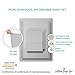 California Design Den - Luxury Full Size Sheet Set - 100% Cotton, 600 Thread Count Deep Pocket Full Size Bed Sheets, Hotel-Quality Cooling Sheets, Sateen Weave - Light Grey