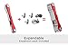 KEYSMART Key Holder for Keychain Key Ring - Compact Key Organizer Key Chain Key Case, Minimalist Pocket-Sized EDC Keychain, Loop Piece for Car Fobs, Expandable (up to 22 Keys, Red)