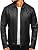 Herren Lederjacke Vintage Look | Bikerjacke Aus Kunstleder | Slim Fit | Motorrad & Freizeit