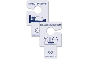 Front Desk Supply Hotel and Motel Do Not Disturb Signs - Insert Into any standard hotel lock - Pack of 50